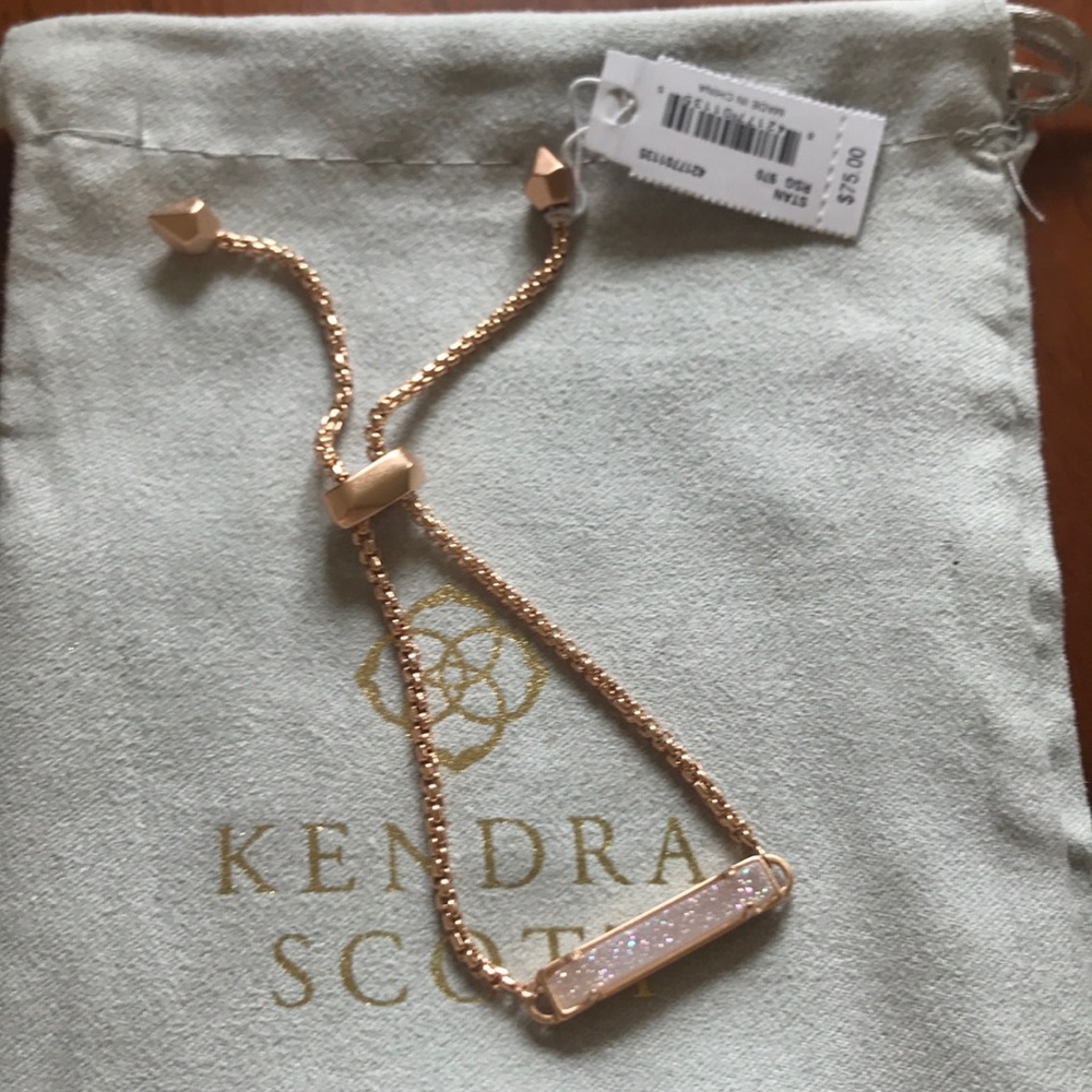 Kendra Scott Stan Bracelet. . Rose Gold and Drusy